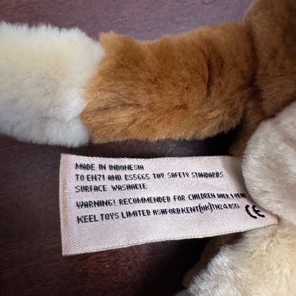 Plush Brown Puppy Dog Simply Soft Collection Keel Toys UK Stuffed Animal - Picture 4 of 10